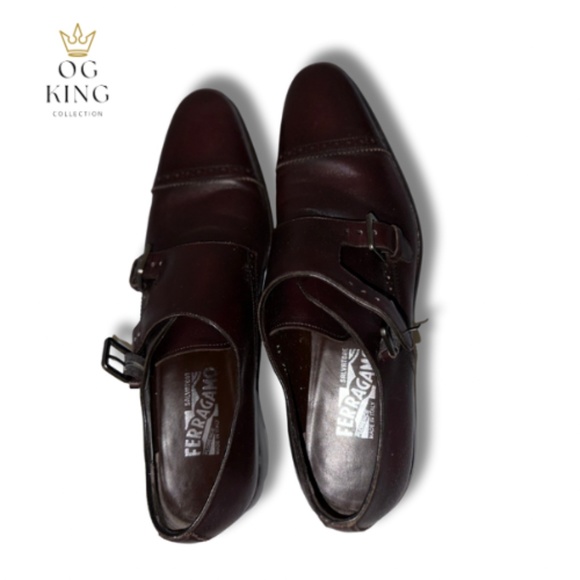 Ferragamo Double monkstrap Brown